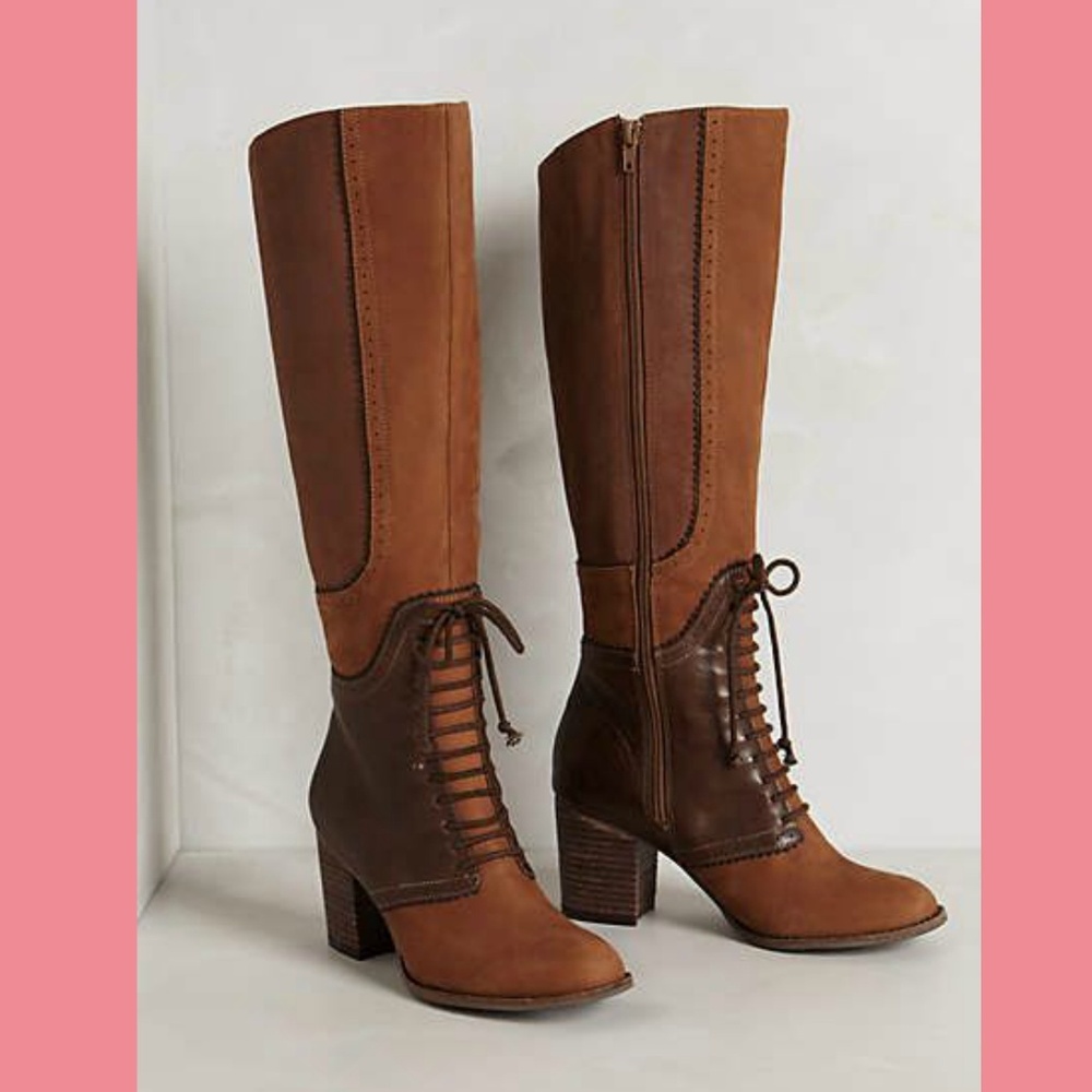 For Bella!!!    Anthropologie Tara Saddle Boots By Farylrobin